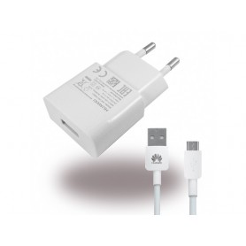 Huawei Charger/Adapter + Micro USB Cable 1000mA White BULK - HW-050100E01