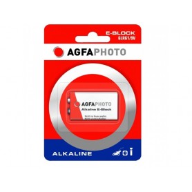 AGFAPHOTO Battery Alkaline, E-Block, 6LR61, 9V, Blister (1-Pack)