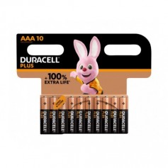 Duracell Battery Alkaline, Micro, AAA, LR03, 1.5V Plus,Blister (10-Pack)
