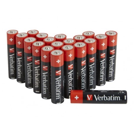Verbatim Battery Alkaline, Micro, AAA, LR03, 1.5V - Premium (20-Pack)
