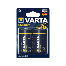 Varta Battery Alkaline, Mono, D, LR20, 1.5V - Energy, Blister (2-Pack)