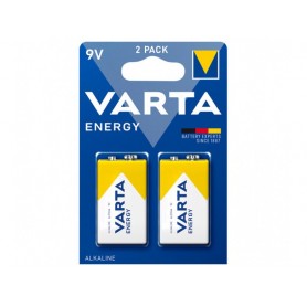 Varta Battery Alkaline, E-Block, 6LR61, 9V - Energy, Blister (2-Pack)