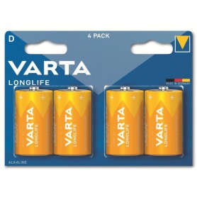 Varta Battery Alkaline, Mono, D, LR20, 1.5V - Longlife, Blister (4-Pack)