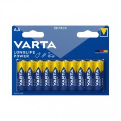 Varta Battery Alkaline, Mignon, AA, LR06, 1.5V Longlife Power (20-Pack)