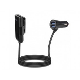 Re-load Car Charger with 4 Connections, 4.8 A, Schwarz - ACT-U4CAR-02