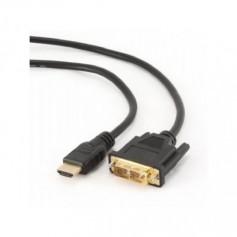 CableXpert 0,5 m - HDMI - DVI - Mâle - Mâle - Or CC-HDMI-DVI-0.5M