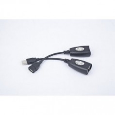CableXpert Rallonge USB max 30m - USB - RJ-45 - 0,17 m - noir UAE-30M