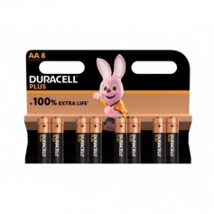Battery Duracell Alkaline Plus Extra Life MN1500/LR06 Mignon AA (8-Pack)