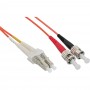 LWL câble duplex, InLine®, LC/ST 62,5/125µm, 20m