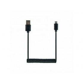 Câble micro USB torsadé CableXpert 1,8 m noir CC-mUSB2C-AMBM-6