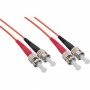 LWL câble duplex, InLine®, ST/ST 50/125µm, 50m