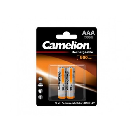 Pack de 2 piles rechargeables Camelion AAA Micro 900mAH