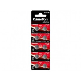 Pack de 10 piles Camelion Alcaline AG10 0% Mercury/Hg