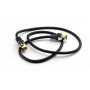 RJ45 Câble Patch, CAT 6A S/FTP (PiMF), 500 MHz, avec CAT 7 Câble Brut, noir 3 m