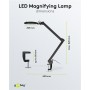Lampe Loupe à LED avec Pince, 10 W, noir