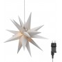 Étoile Lumineuse LED 3D, Ø 56 cm, transformateur extérieur 4,5 V