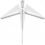 Étoile Lumineuse LED 3D, Ø 56 cm, transformateur extérieur 4,5 V