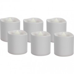 Lot de 6 Bougies Chauffe-Plat LED