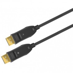Câble de Connexion Hybrid à Fibre Optique DisplayPort 2.0 (AOC), Doré 10 m
