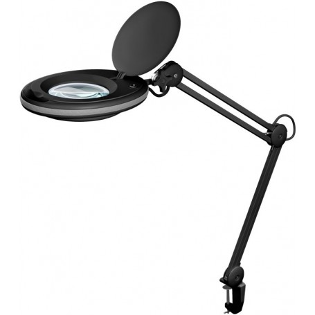 Lampe Loupe à LED avec Pince, 8 W, noir