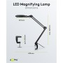 Lampe Loupe à LED avec Pince, 8 W, noir