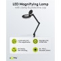 Lampe Loupe à LED avec Pince, 9 W, noir