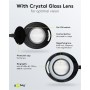 Lampe Loupe à LED avec Pince, 9 W, noir