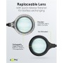 Lampe Loupe à LED sur Pied/avec Pince, 6 W, noir