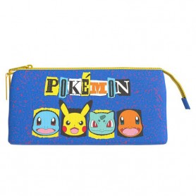 Lot de 6 : Pokemon triple pencil case