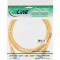 Câble patch Cat.6(A) S-STP/PIMF, InLine®, sans halogènes 500MHz, jaune, 1m