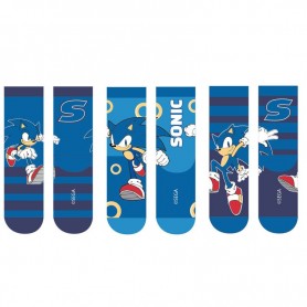 Lot de 6 : Sonic the Hedgehog pack 3 kids socks assorted