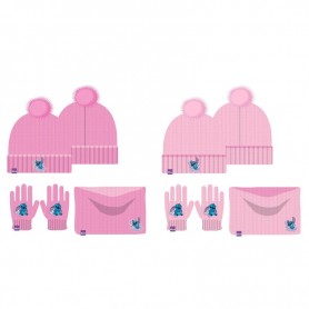 Lot de 6 : Disney Stitch kids winter set snood hat gloves