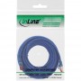 Câble Patch InLine® S / FTP PiMF Cat.6 250 MHz sans cuivre halogène bleu 10m