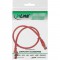 Câble Patch InLine® S / FTP PiMF Cat.6 250 MHz sans cuivre, sans halogène, rouge 0,25 m