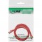 Câble patch InLine® S / FTP PiMF Cat.6 250 MHz sans cuivre, sans halogène, rouge, 1 m