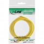 Câble de raccordement InLine® S / FTP PiMF Cat.6 250 MHz sans cuivre, sans halogène, jaune, 1 m