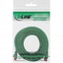 Câble de raccordement InLine® S / FTP PiMF Cat.6 250 MHz sans halogène, vert, 7,5 m