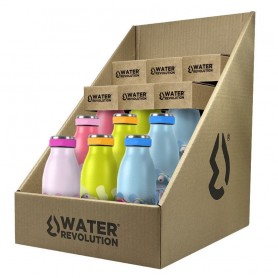 Lot de 12 : Water Revolution thermo assorted bottle 350ml