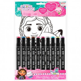 Lot de 6 : Gabbys Dollhouse painting by numbers set