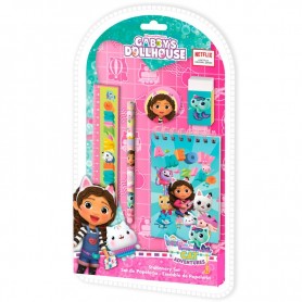 Lot de 12 : Gabbys Dollhouse stationery set 5pcs