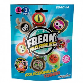 Lot de 24 : Freak Marbles Surprise bag Marble + Skin assorted