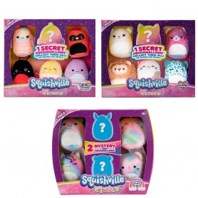 Lot de 4 : Squishmallows plush toy set assorted 5cm