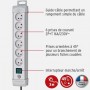 Brennenstuhl Premium Plus Bloc Multiprise Gris 6 Prises 3m avec Interrupteur