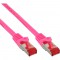 Câble patch, S-STP/PIMF, Cat.6, rose, 1m, InLine®