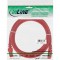 Câble de raccordement InLine® S / FTP PiMF Cat.6 PVC CCA 250 MHz rouge 1,5 m