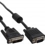 Câble de raccordement DVI-A, InLine®, analogue 12+5 prise sur 15 broches HD prise VGA, 2m