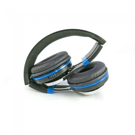 CASQUE LED BLUETOOTH BLEU - INOVALLEY - CAQ32-BTH-C