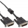 Câble DVI-D, InLine®, numérique/analogique, 24+5 mâle/mâle, Dual Link, 3m