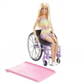 Barbie - Barbie Fauteuil Roulant Blonde - Poupée - 3 Ans Et +