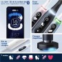 Brosse a Dents Électrique Oral-B iO 9 - Noire - connectée Bluetooth, 1 Brossette, 1 Étui De Voyage Chargeur, 1 Pochette Magnétiq